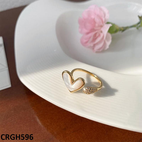 CRGH596 JEC Painted Heart Ring - CRGH