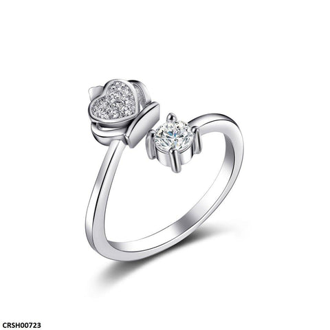 CRSH00723 JJF Heart Ring Adjustable - CRSH