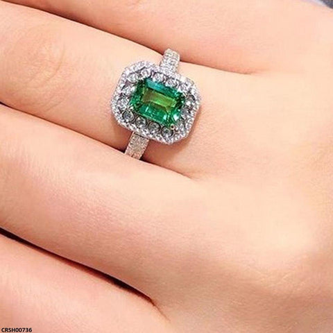 CRSH00736 CSH  Rectangle Stone Ring - TRSH