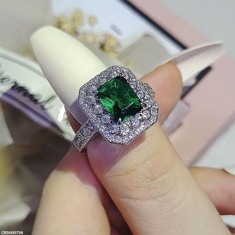 CRSH00736 CSH  Rectangle Stone Ring - TRSH