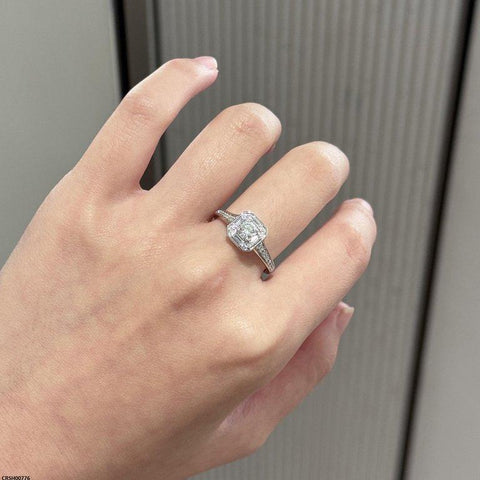 CRSH00776 KRL Square Round Stone Ring Adjustable - CRSH