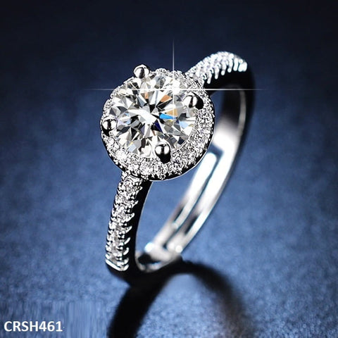 CRSH461 ZFQ Round Birthstone Ring Adjustable - TRSH