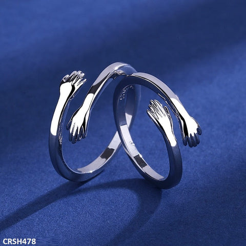 CRSH478 BLX Hug Couple Ring Adjustable - CRSH