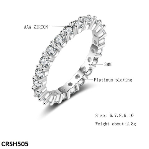 CRSH505 ZFQ Imp Sterling Step-able Ring - TRSH