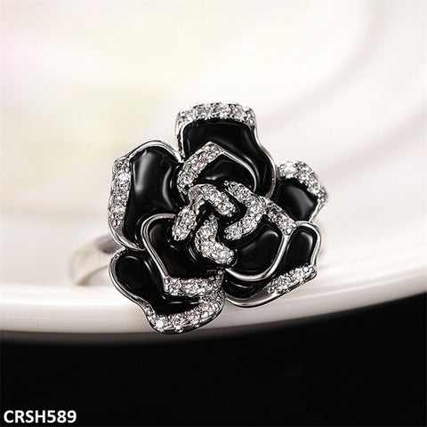 CRSH589 CSH Painted Flower Ring - TRSH