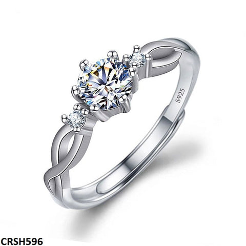 CRSH596 abc Braid Adjustable Ring - CRSH