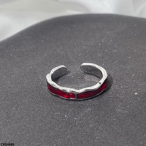 CRSH689 SJS Red Lava Ring Adjustable- CRSH