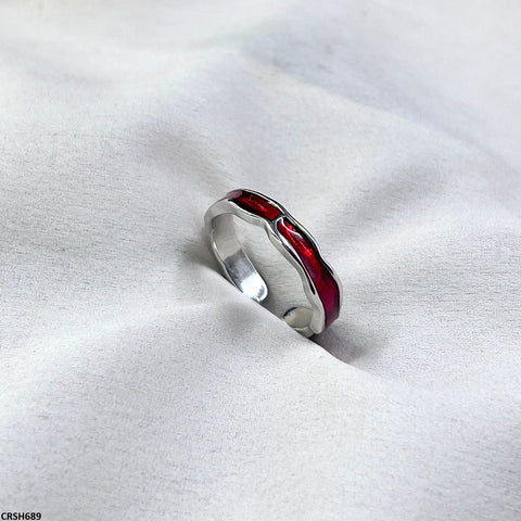 CRSH689 SJS Red Lava Ring Adjustable- CRSH