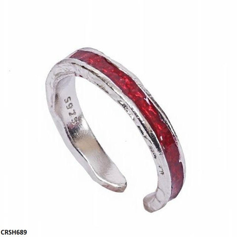 CRSH689 SJS Red Lava Ring Adjustable- CRSH