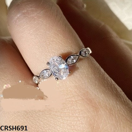 CRSH691 YJF Oval/Marquise Ring Adjustable- CRSH