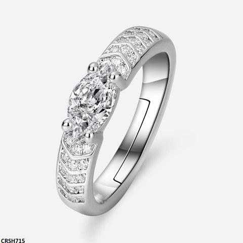 CRSH715 ZFQ Tear Stone Ring Adjustable- CRSH