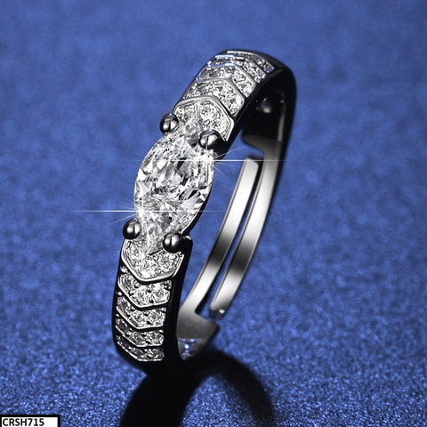 CRSH715 ZFQ Tear Stone Ring Adjustable- CRSH