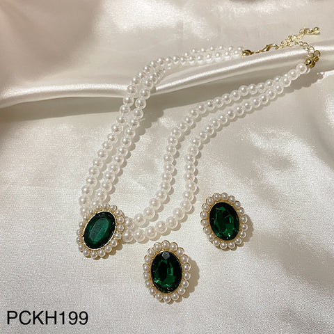 PCKH199 SDQ Pearl Oval Choker Set - PCKH