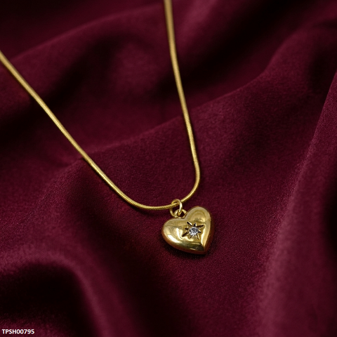 TPSH00795 MMJ Stainless Steel Heart Pendant - TPSH