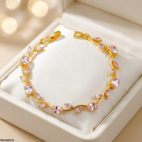 TBCH00579 QSJ Tulip Leaf Round Bracelet - TBCH