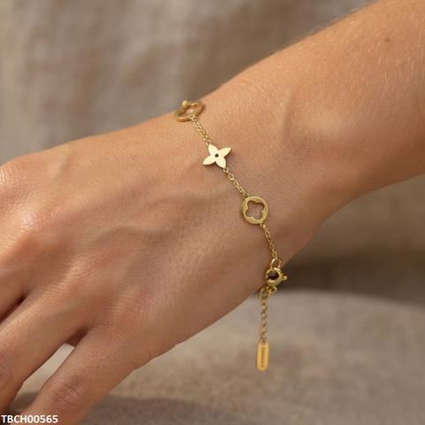 TBCH00565 ALQ  Stainless Steel Star Anklet - TBCH