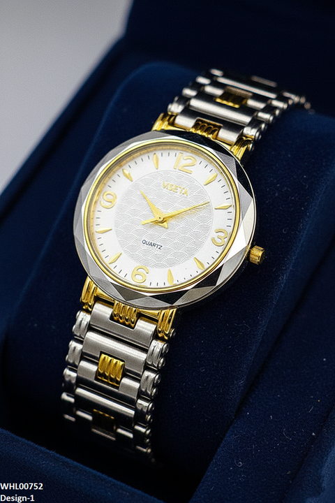 WHL00752 IWA Round Black Bezel Women's Watch - WHL