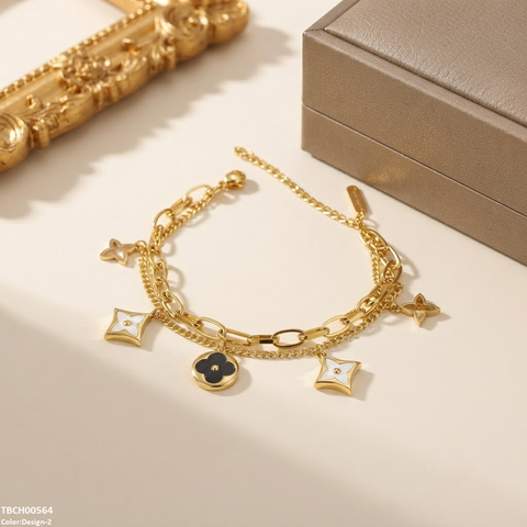 TBCH00564 ALQ Stainless Steel Star Bracelet - TBCH