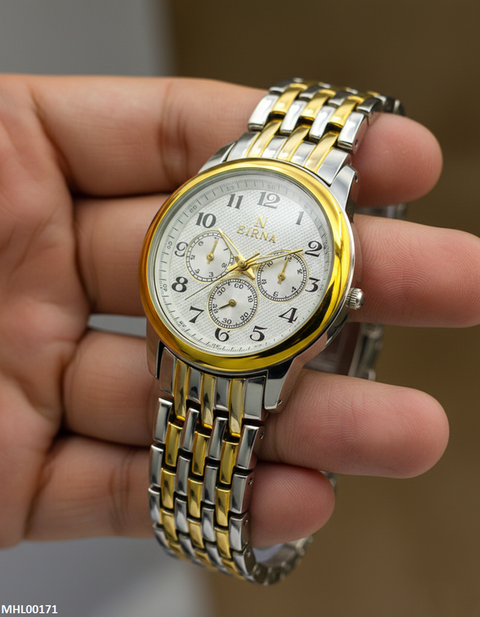 MHL00171 IWA Round Analog Dial Men's Watch - MHL