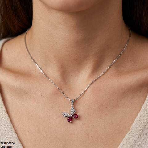 TPSH00806 MSJ Butterfly Drop Pendant - TPSH