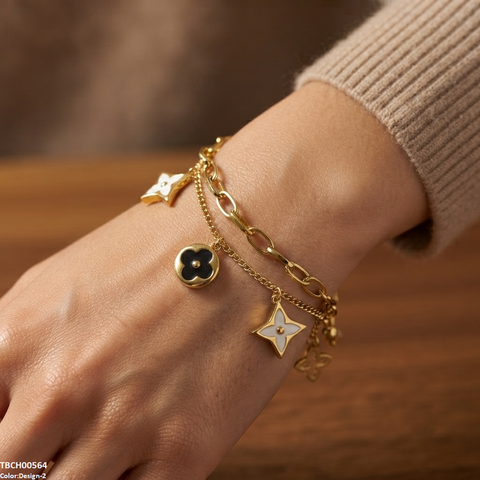TBCH00564 ALQ Stainless Steel Star Bracelet - TBCH