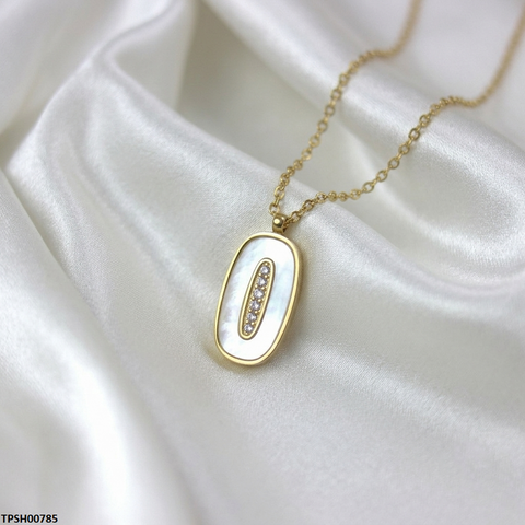 TPSH00785 MMJ Stainless Steel Oval Pendant - TPSH