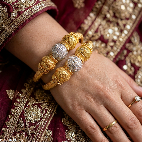 PBRH00219 MZM Round Bangles Set - PBRH
