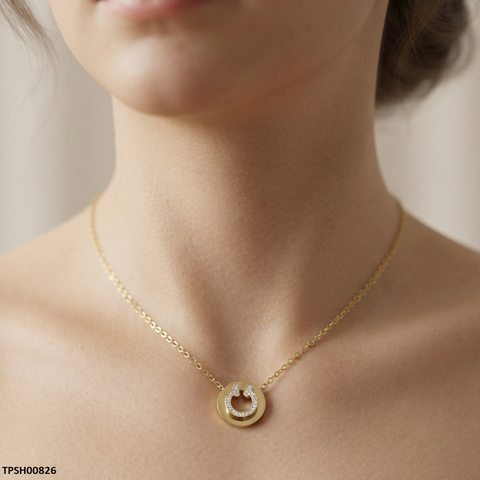 TPSH00826 ALQ Stainless Steel Round Pendant - TPSH
