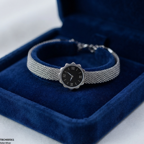 TBCH00561 ALQ Stainless Steel Flower Watch Bracelet - TBCH