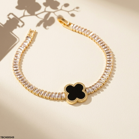 TBCH00549 MSJ Rectangle Stone Flower Bracelet - TBCH