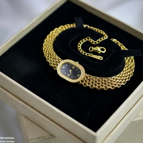 TBCH00566 QSJ Stainless Steel Oval Watch Plain Bracelet - TBCH