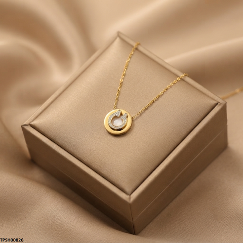 TPSH00826 ALQ Stainless Steel Round Pendant - TPSH