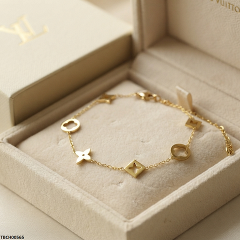 TBCH00565 ALQ  Stainless Steel Star Anklet - TBCH