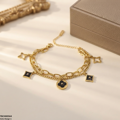 TBCH00564 ALQ Stainless Steel Star Bracelet - TBCH