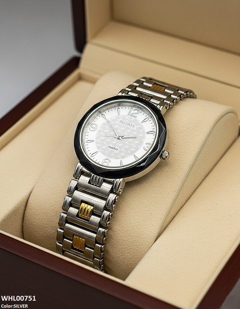 WHL00751 IWA Round Black Bezel Women's Watch - WHL