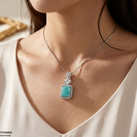 TPSH00808 MSJ Square Flower Pendant - TPSH