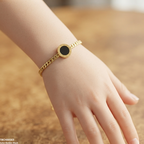 TBCH00563 ALQ Stainless Steel Round Plain Bracelet - TBCH