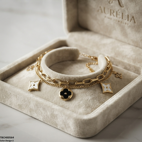 TBCH00564 ALQ Stainless Steel Star Bracelet - TBCH