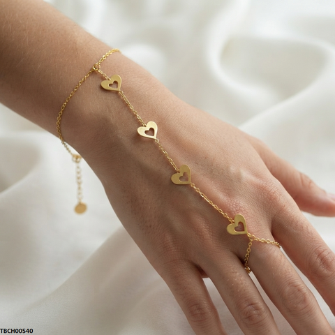 TBCH00540 MSJ Stainless Steel Round Star Bracelet - TBCH