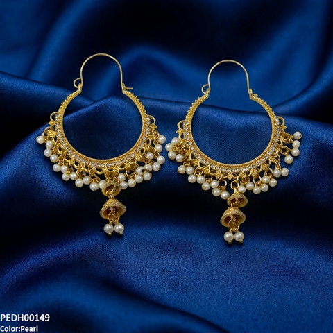 PEDH00149 SDQ Kashmiri Jhumka Earring - PEDH