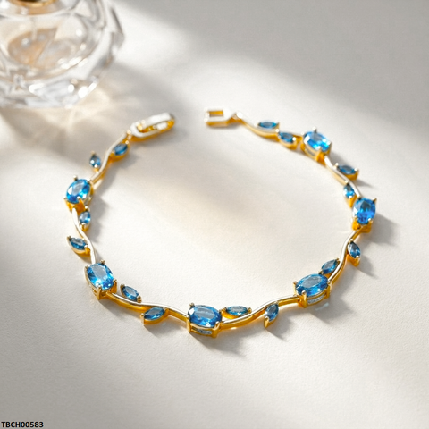 TBCH00583 MSJ Tulip Leaf Ferozi Bracelet - TBCH