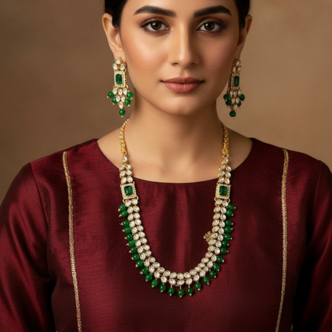 CMLH029 FRN Tear Layered Mala Set - CMLH