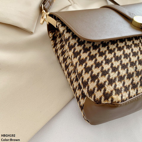HBGH192 BBM Plain leather Bag- HBGH