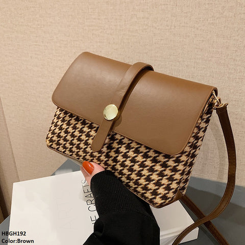 HBGH192 BBM Plain leather Bag- HBGH