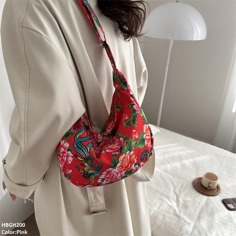 HBGH200 BBM Flower Printed Bag- HBGH
