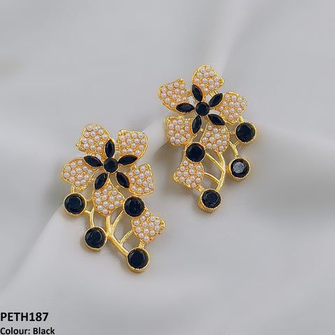 PETH187 MZM Round Flower Tops Pair - PETH