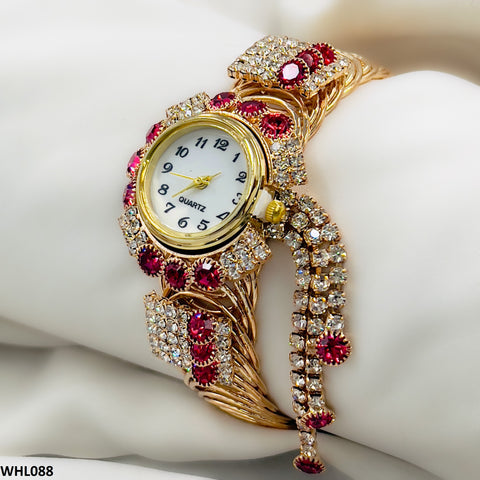 WHL088 HET Stylish Pink Bracelet Watch - WHL