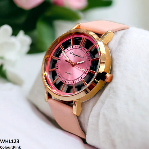 WHL123 YHH Transparent Round Quartz Watch - WHL