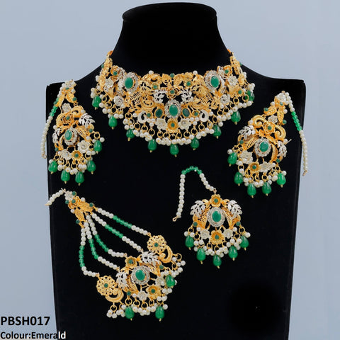 PBSH017 SDQ Bridal Necklace Set - PBSH