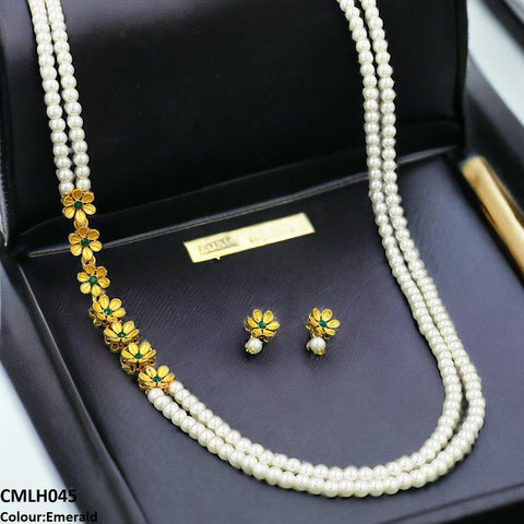 CMLH045 FRN Flower Pearl Mala- CMLH